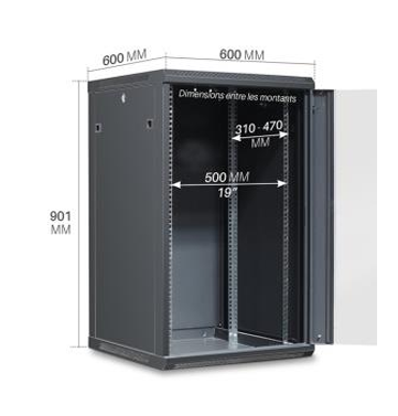  ARMOIRE INFORMATIQUE 18U 600*600